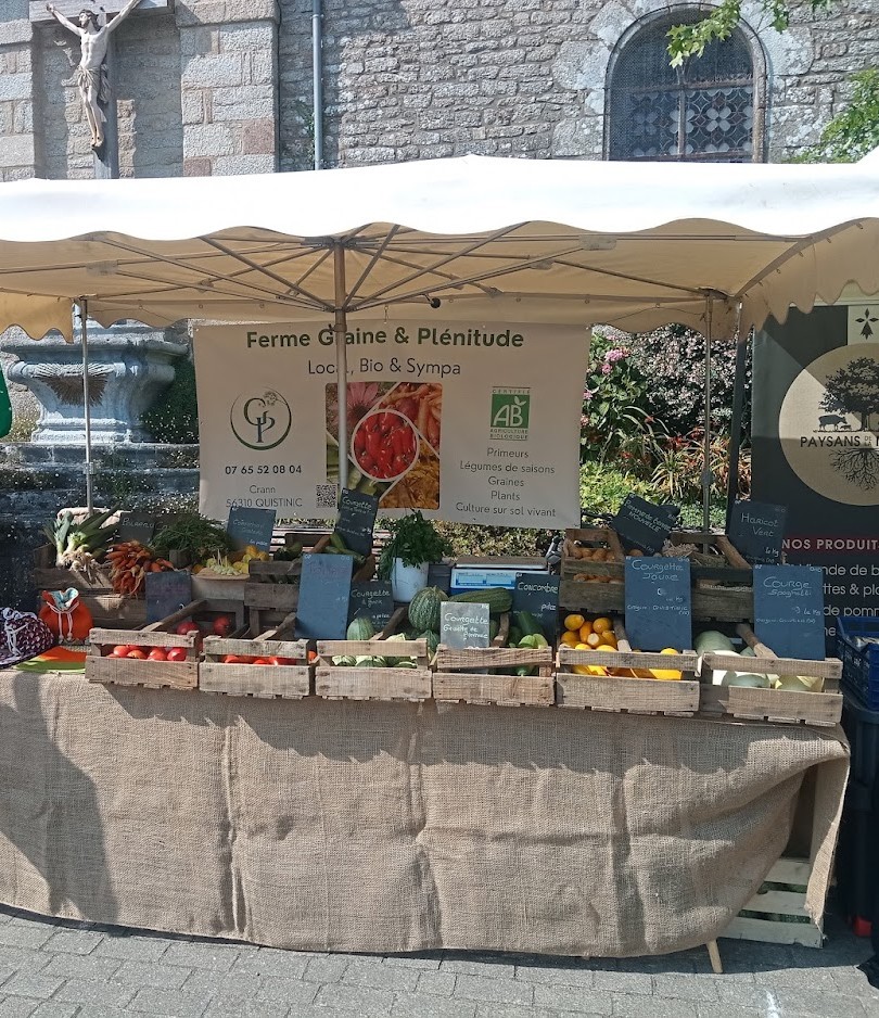 Marché de la ferme maraîchère à bubry